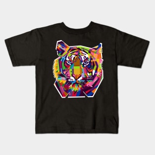 Tiger Pop Art Kids T-Shirt
